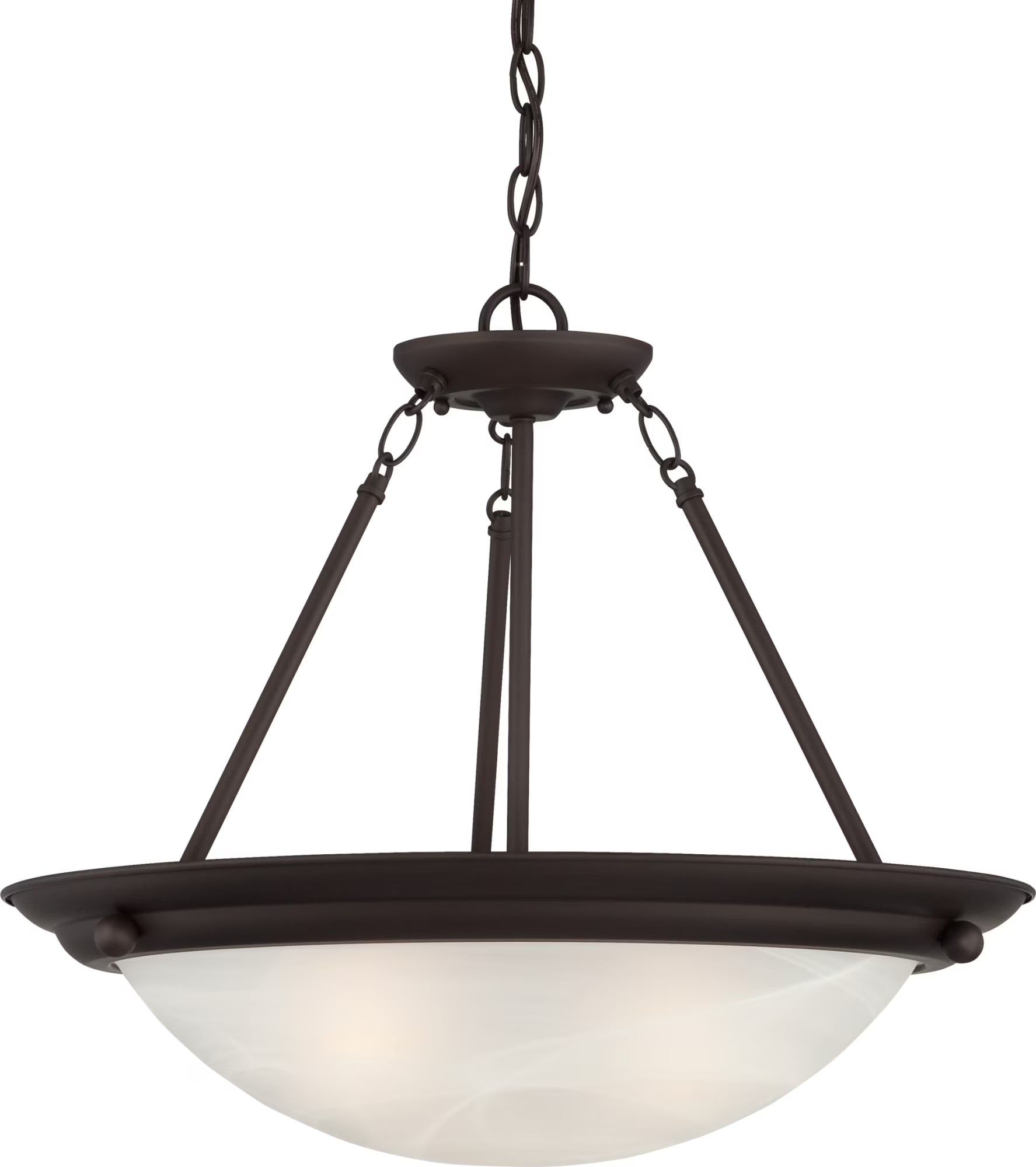 Volume Lighting Lunar 2-Light Brushed Nickel Interior Pendant