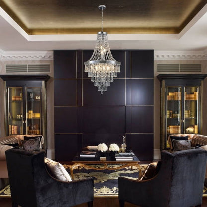 ACE-LIGHTS,Gold Crystal Chandeliers(Bulbs Not Included),Large Contemporary Luxury Ceiling Lighting for Living Room,Dining Room,Bedroom,Hallway(Golden)