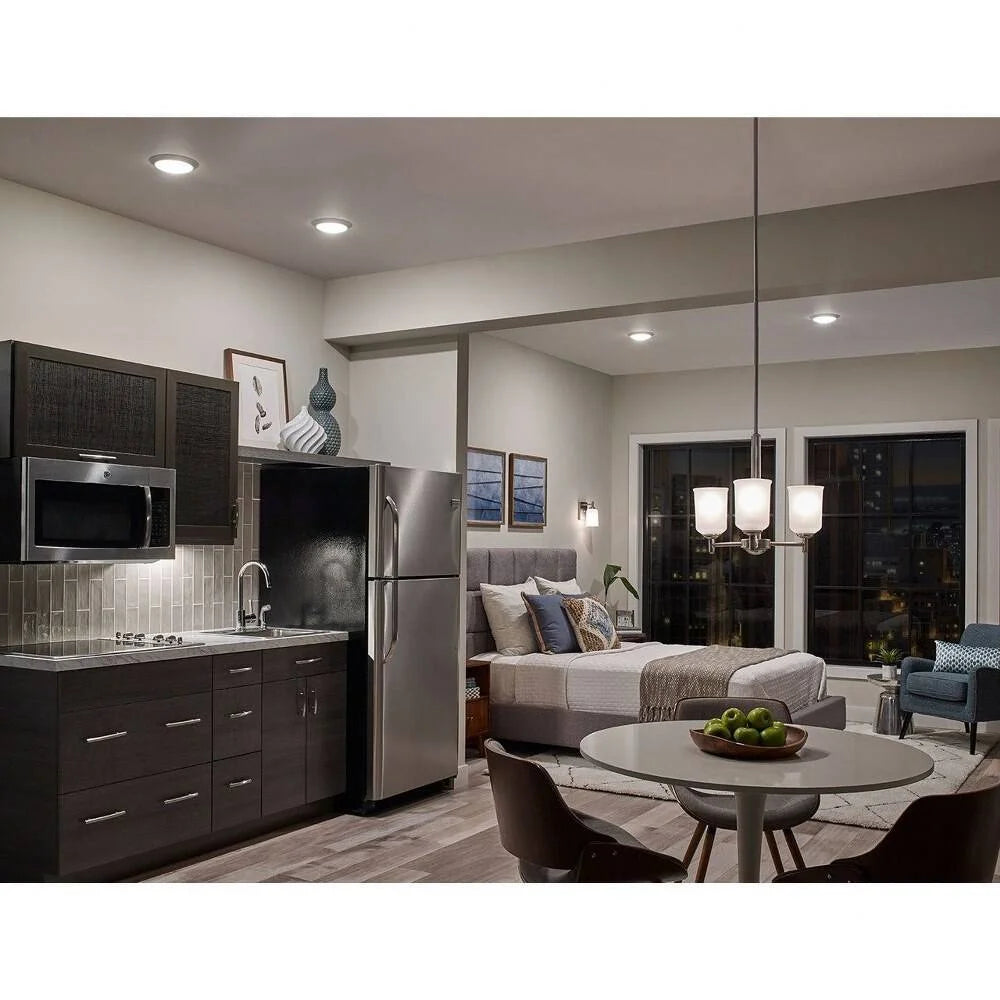 43670BK-Kichler Lighting-Shailene - 3 light Mini Chandelier - 17.5 inches wide-Black Finish -Traditional Installation