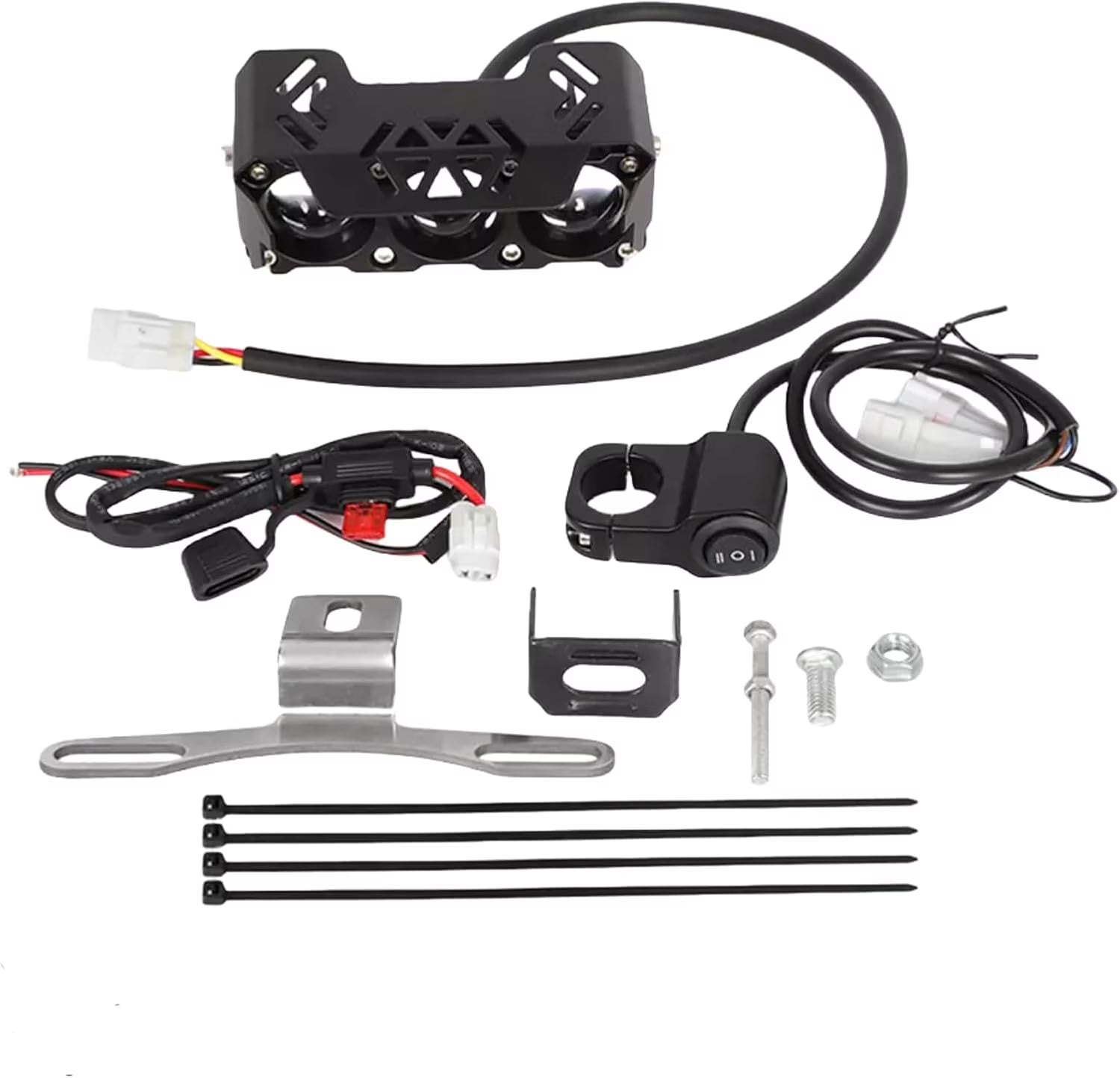 [2025 Upgraded] LED Headlight Light Bar Lighting Kit for Yamaha/Honda Dirt Bike, High Lumens Waterproof Shockproof, Night Riding Safety Enhanced