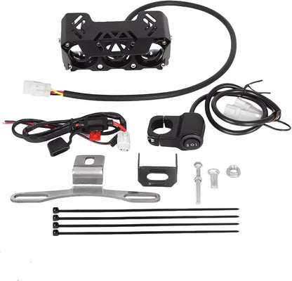 [2025 Upgraded] LED Headlight Light Bar Lighting Kit for Yamaha/Honda Dirt Bike, High Lumens Waterproof Shockproof, Night Riding Safety Enhanced