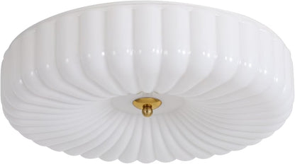 KCO Lighting Mid Century Modern LED Ceiling Lights Mint Green Glass Ceiling Lamp Large Hallway Ceiling Light