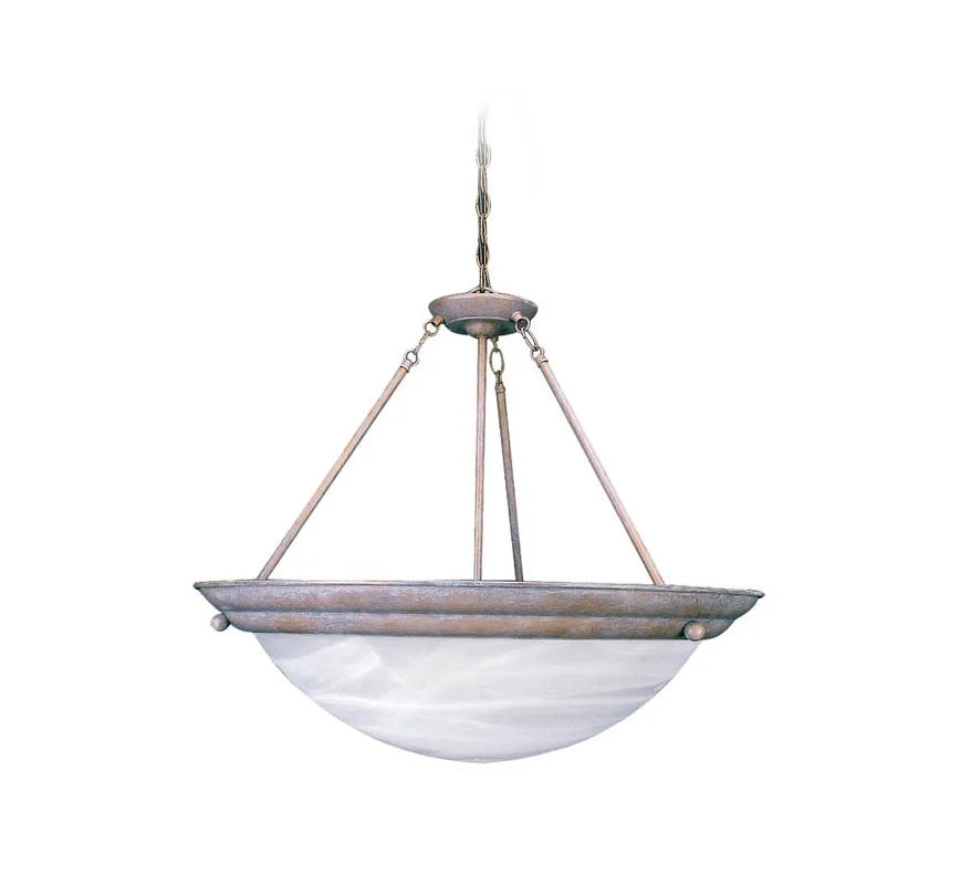 Volume Lighting Lunar 2-Light Brushed Nickel Interior Pendant