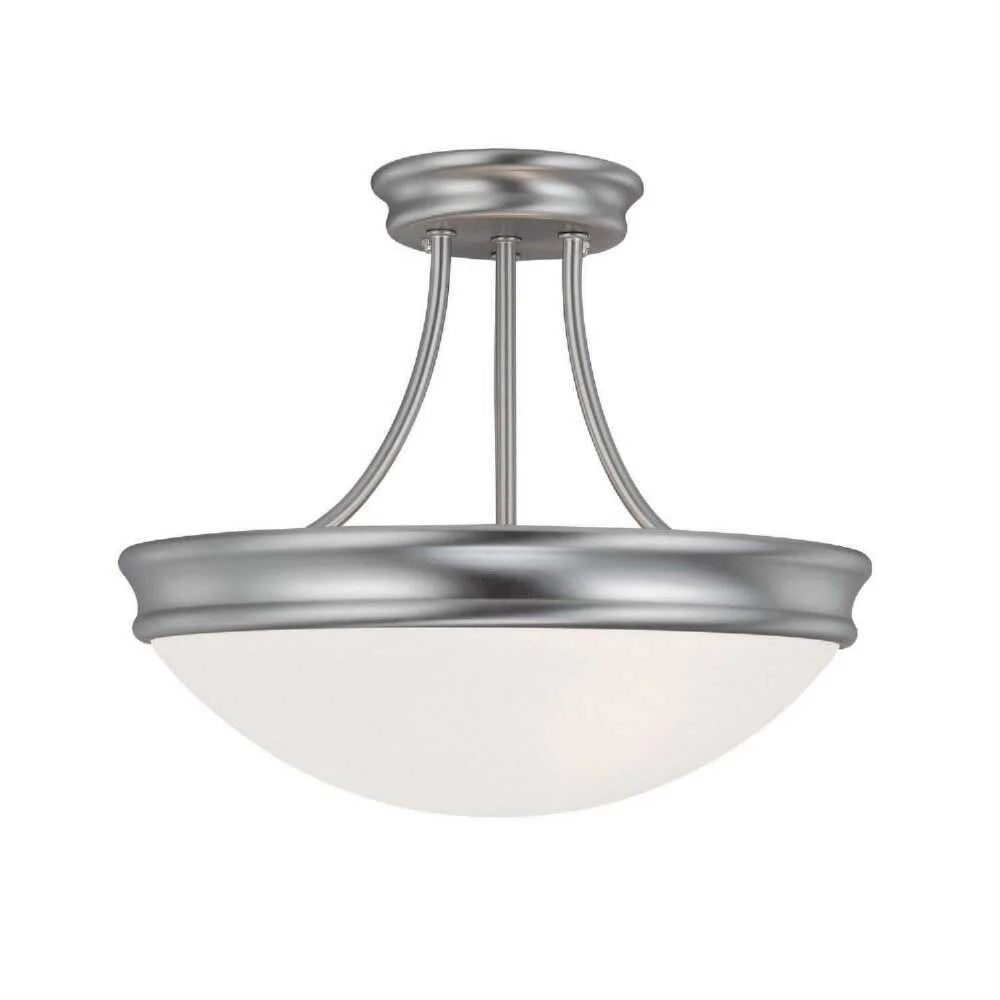 14 Inch 3 Light Semi-Flush Mount In Traditional Style 14 High By 11.75 Wide-Oil Rubbed Bronze Finish Capital Lighting 2037Or