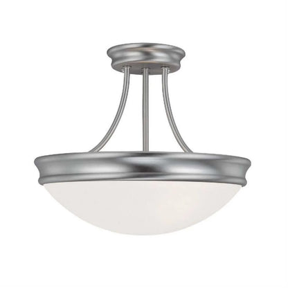 14 Inch 3 Light Semi-Flush Mount In Traditional Style 14 High By 11.75 Wide-Oil Rubbed Bronze Finish Capital Lighting 2037Or