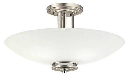 3677NI-Kichler Lighting-Hendrik - 4 light Semi-Flush Mount - with Soft Contemporary inspirations - 12.25 inches tall by 24 inches wide-Brushed Nickel