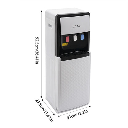 Bottom Loading Water Dispenser, Hot, Cold, and Room Temperature Water, Floor Standing, 90W Cooling, 500W Heating, Energy-Saving Design for Home, Office, and Commercial Use