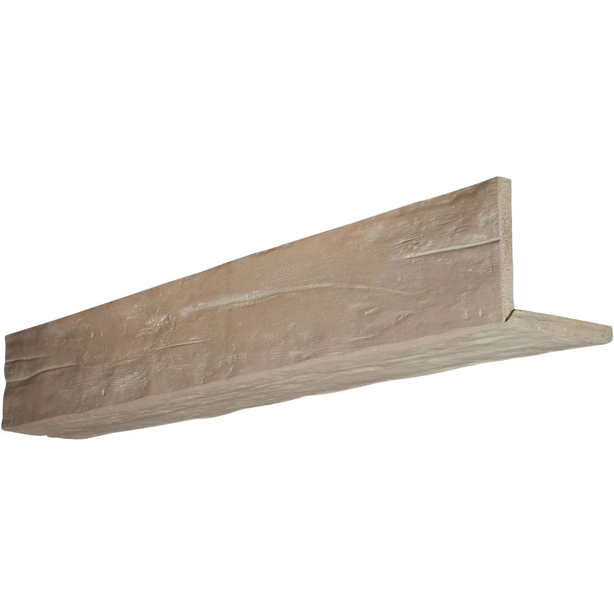 8"W x 8"H x 10'L 2-Sided (L-beam) Riverwood Endurathane Faux Wood Ceiling Beam, Honey Dew
