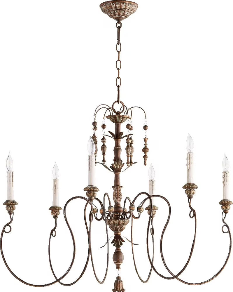 Quorum Lighting - Chandelier - Salento - 6 Light Chandelier in Transitional