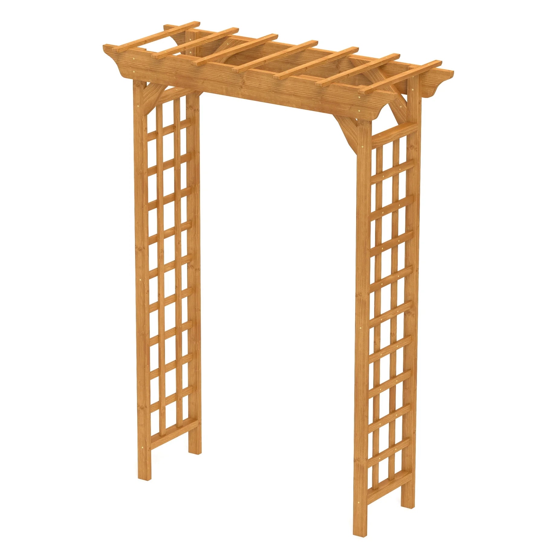 Sturdy Wooden Wedding Arch with Plant Climbing Trellis & Christmas Decor Pergola for Garden Backyard Events Durable Outdoor Arbor