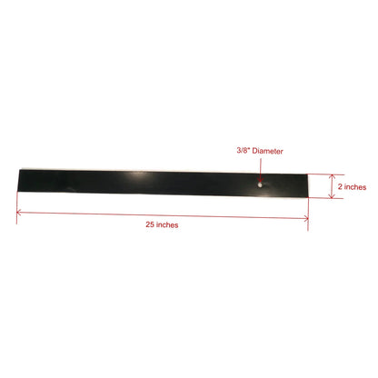 The ROP Shop Universal Snowplow Deflector Kit with Hardware for Boss Standard-Duty 7'6" Blade