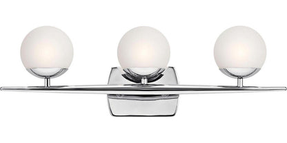 3 Light Bath Vanity In Mid-Century Modern Style-7.75 Inches Tall And 24.5 Inches Wide Kichler Lighting 45582Ch