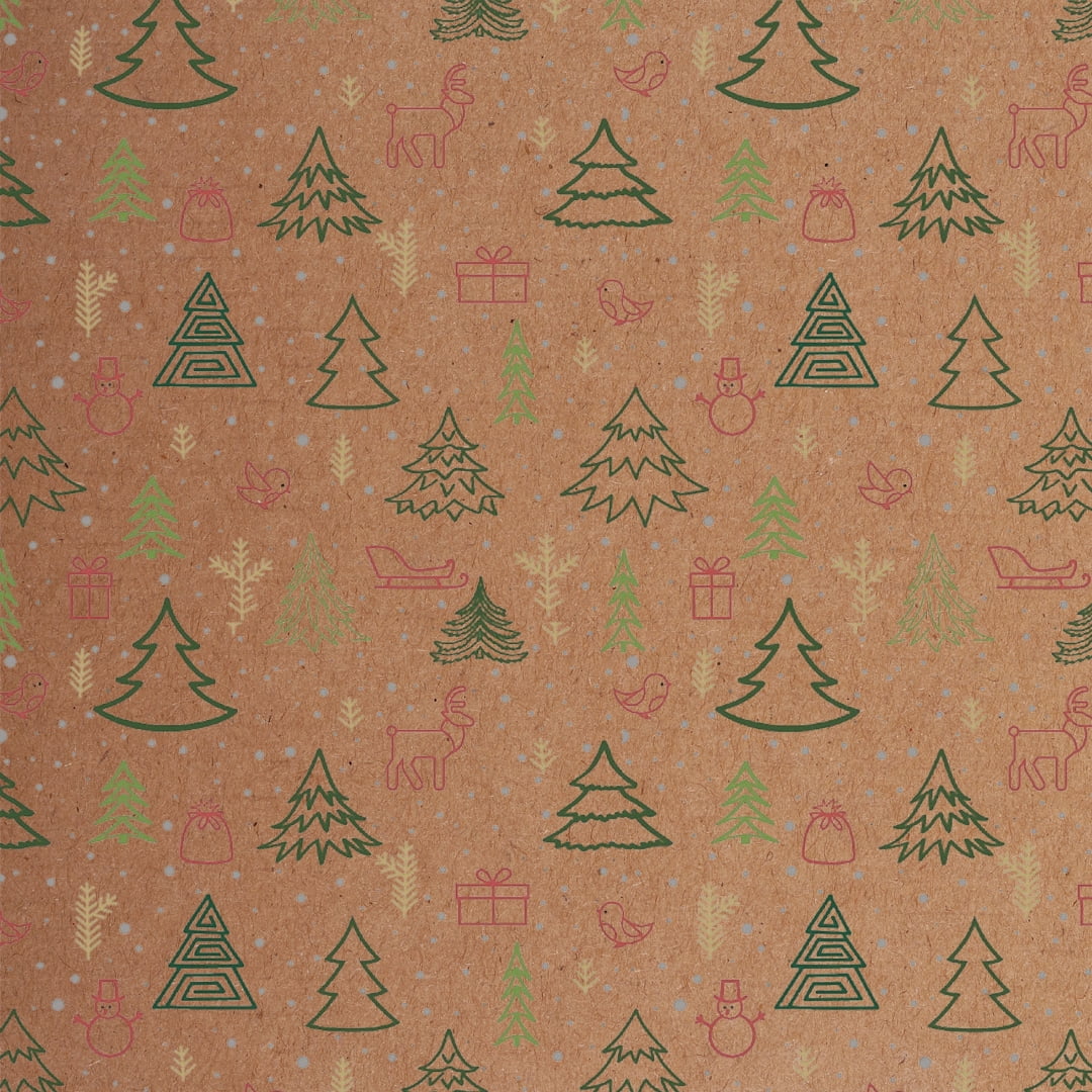 Ucanpack Christmas Mailing Boxes 11? x 11 ft x 5 ft" - Winter Forest Printed Christmas Boxes - Holiday Shipping Box Made In USA Holiday Box Corrugated Shipping Boxes