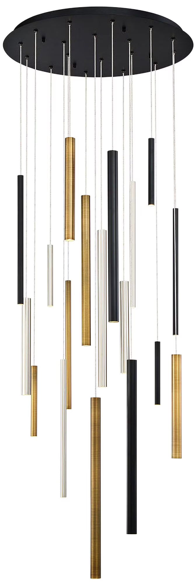 Chandelier 18 Light-Antique Brass Gold Finish Eurofase Lighting 31445-038