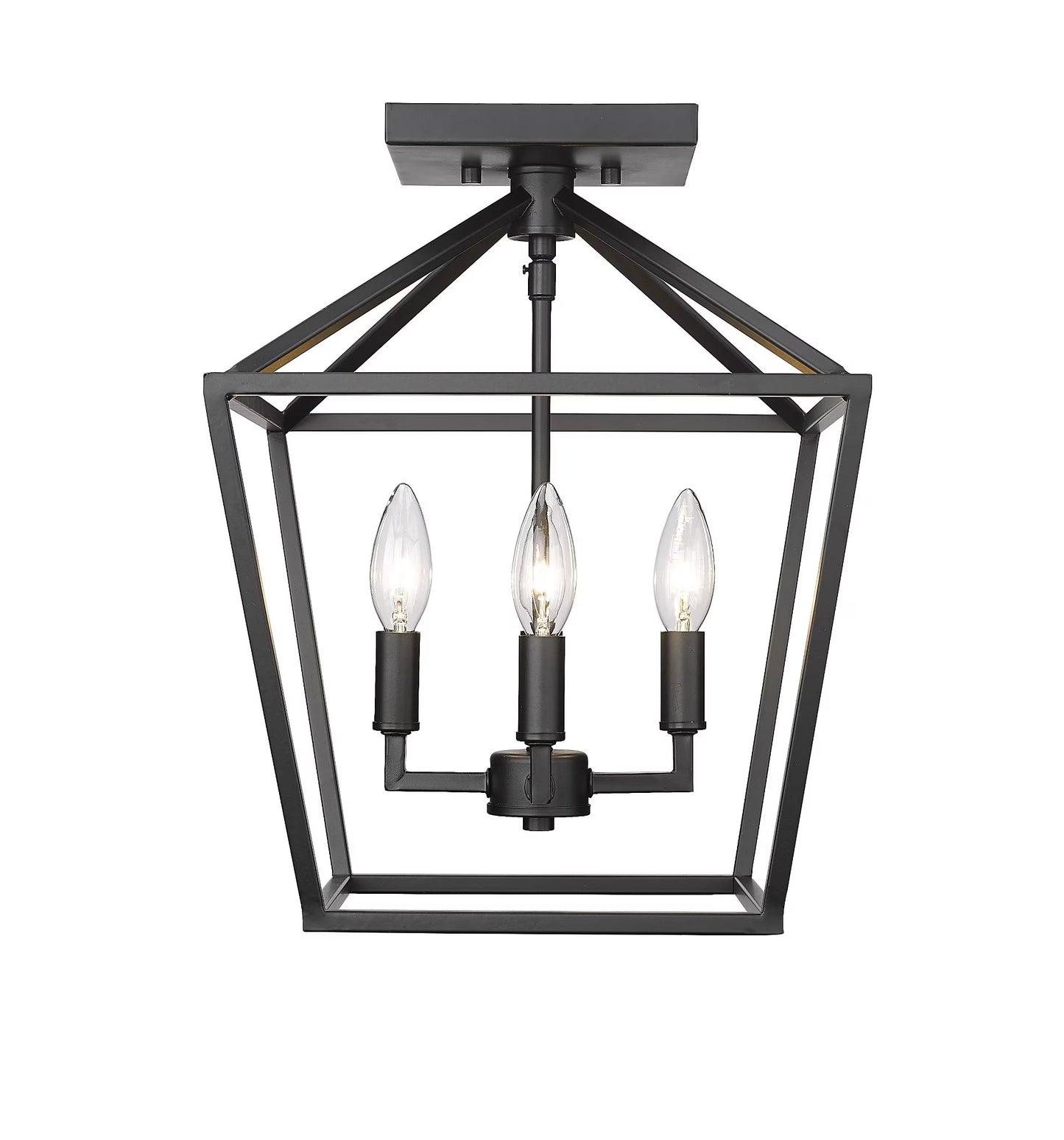 Millennium Lighting 4 Light Semi-Flush Ceiling Mount Fixture Modern Gold