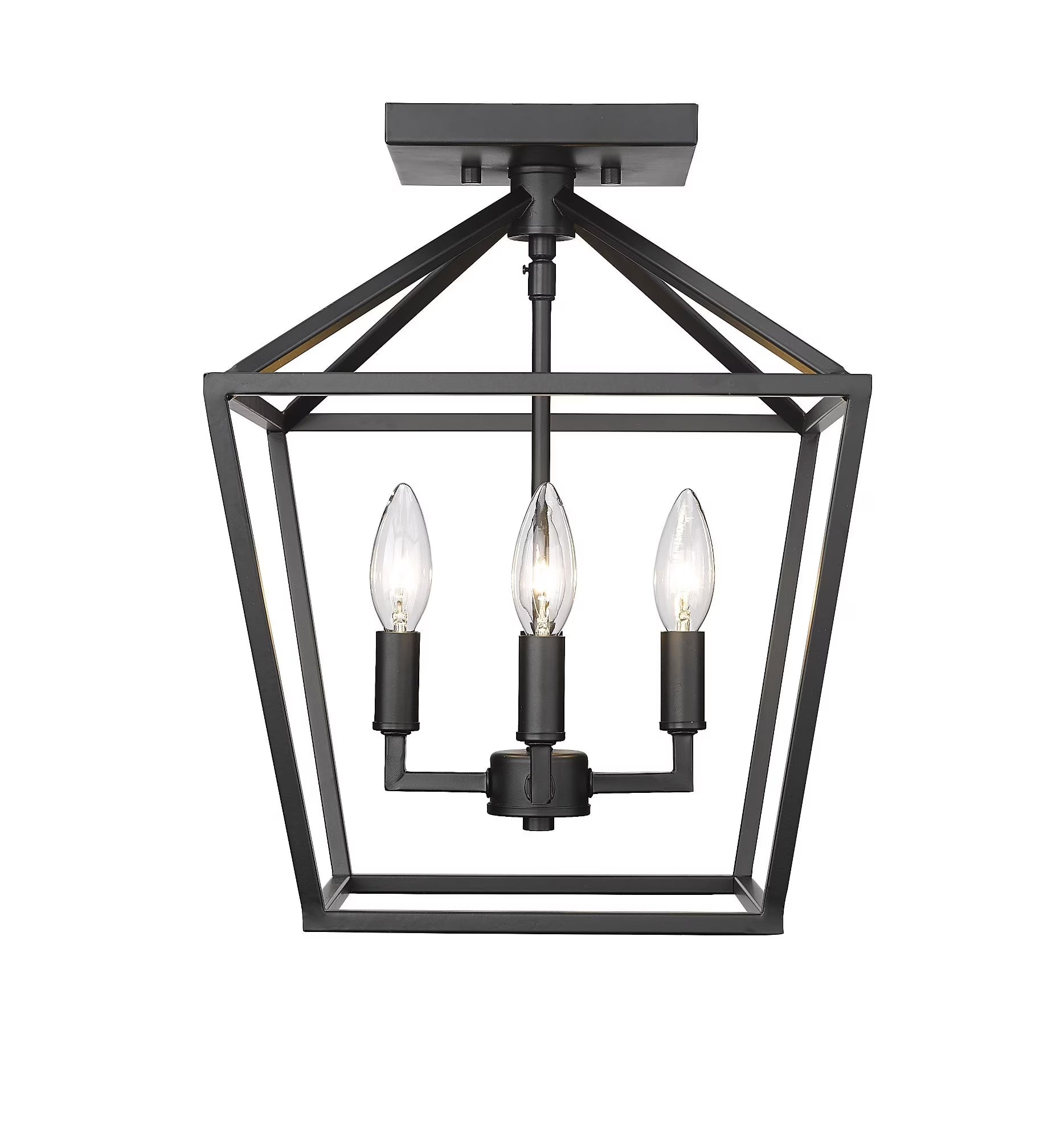Millennium Lighting 4 Light Semi-Flush Ceiling Mount Fixture Modern Gold