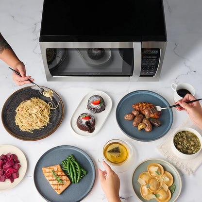 Farberware Smart Sensor Countertop Microwave Oven with LED Lighting & Child Lock, 1.3 Cu Ft