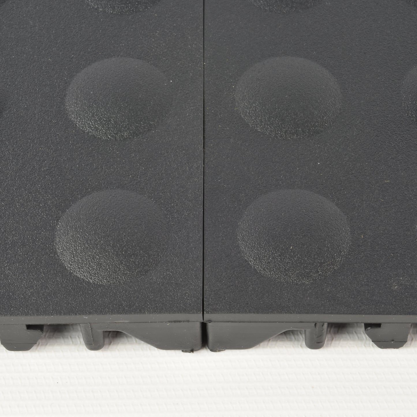 Greatmats 12" x 12" Black PVC Interlocking Floor Mats 25 Sq Ft Coverage Area Waterproof 25 Pieces