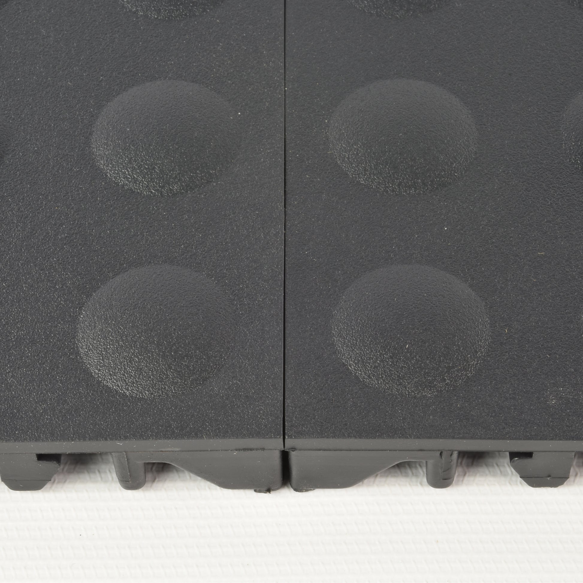 Greatmats 12" x 12" Black PVC Interlocking Floor Mats 25 Sq Ft Coverage Area Waterproof 25 Pieces