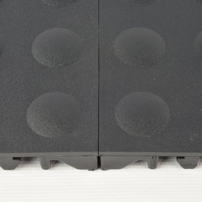 Greatmats 12" x 12" Black PVC Interlocking Floor Mats 25 Sq Ft Coverage Area Waterproof 25 Pieces