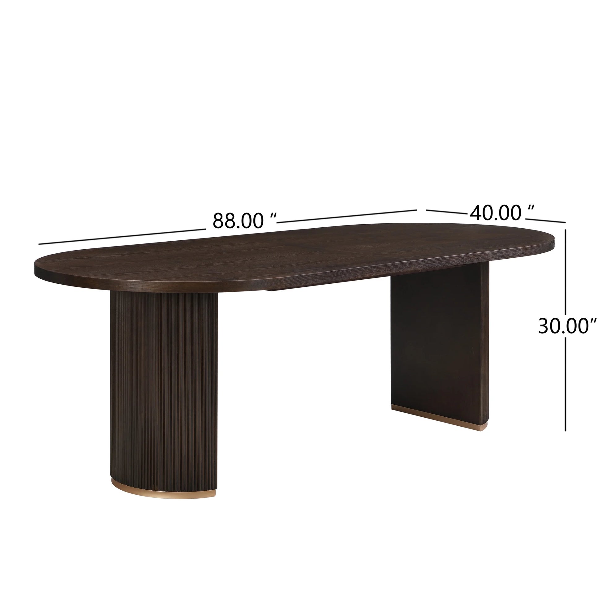 Christopher Knight Home Minimalist 88? Oval Dining Table for 4-6, Espresso