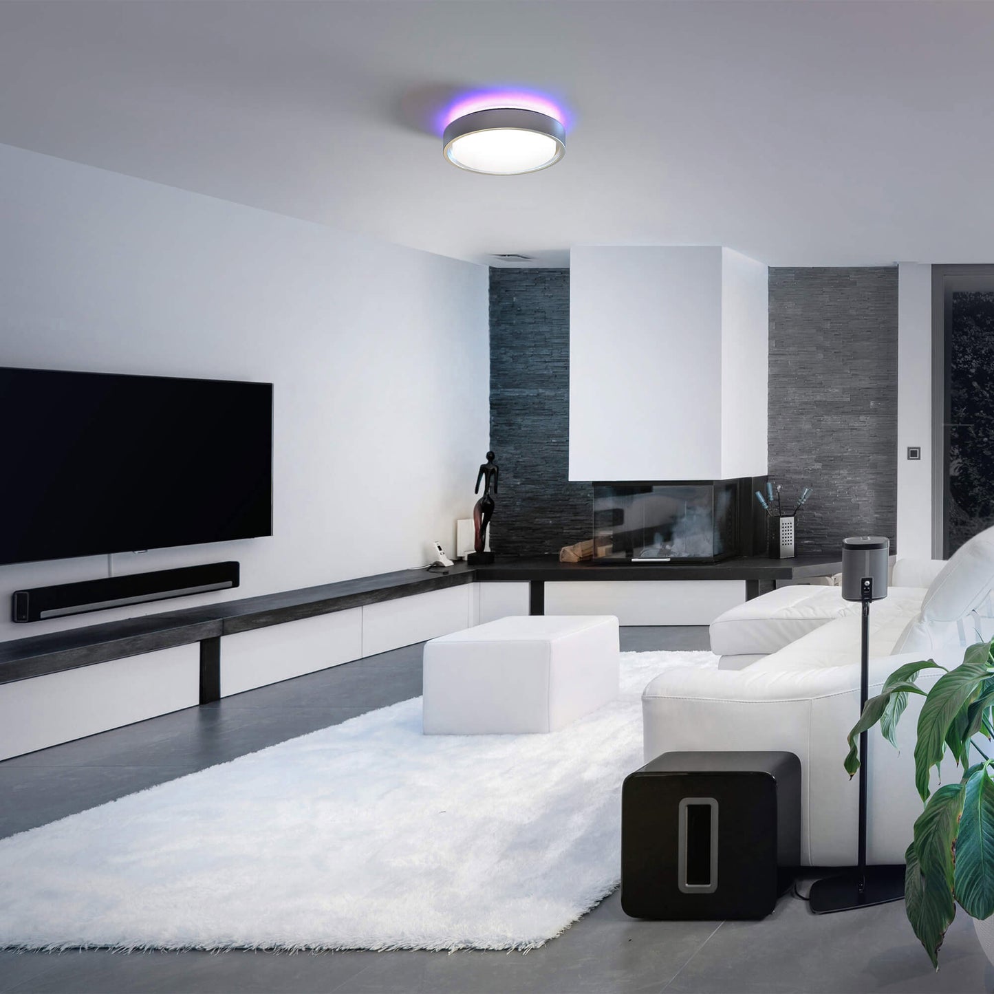 KODA 14' LED Ceiling Light with Mood Lighting and Motion Sensor