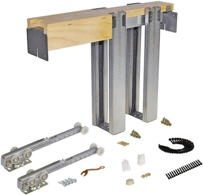 Johnson Hardware 1500 Soft Close Series Commercial Grade Pocket Door Frame for 2x4 Stud Wall 32 inch x 84 inch
