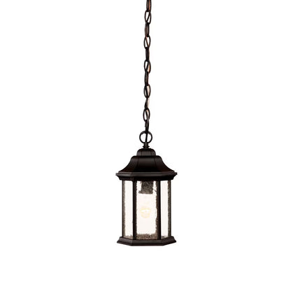 5185BK-Acclaim Lighting-Madison - One Light Outdoor Hanging Lantern - 6 Inches Wide by 12 Inches High