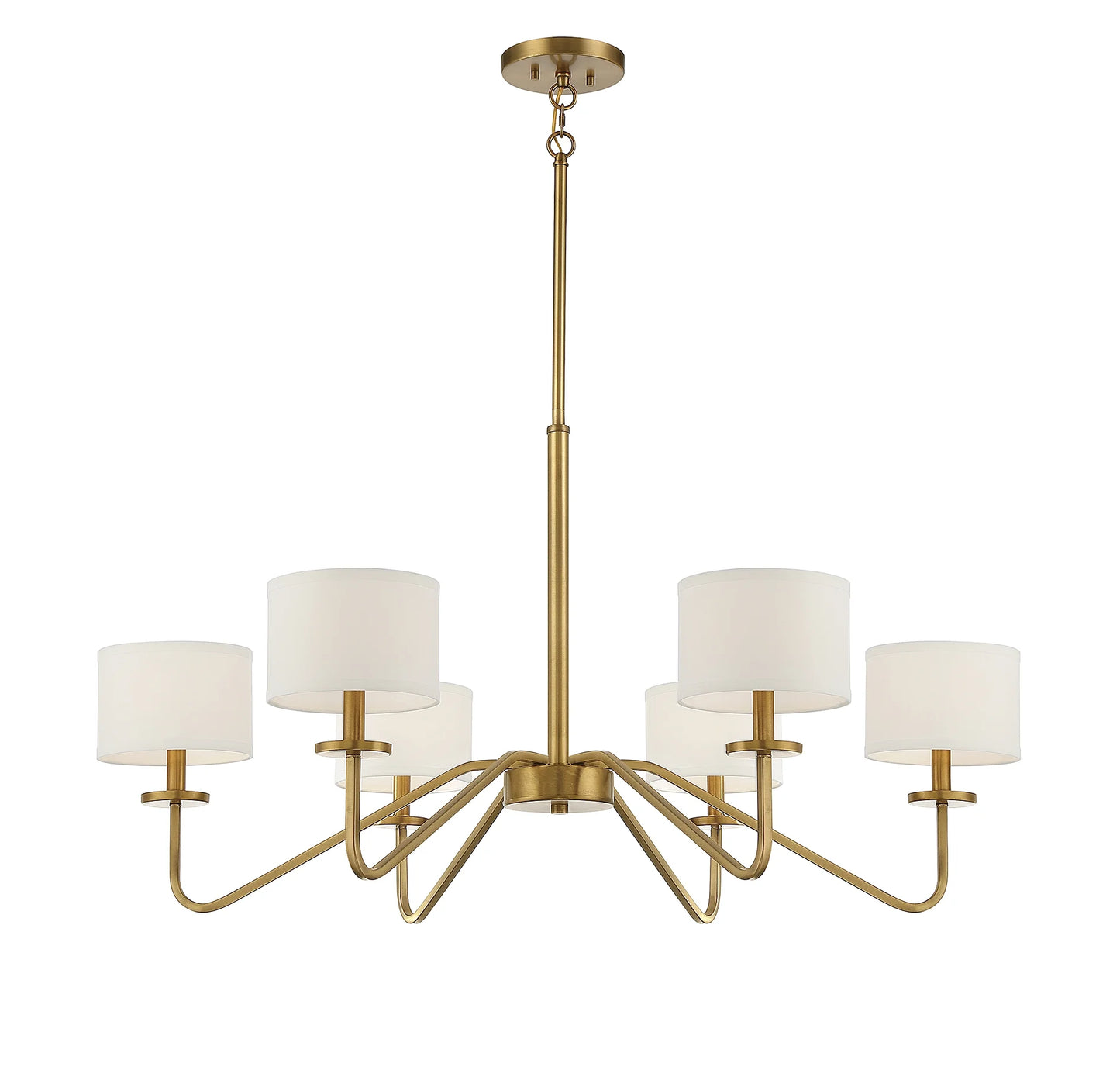Trade Winds Lighting 6-Light Chandelier In Matte Black