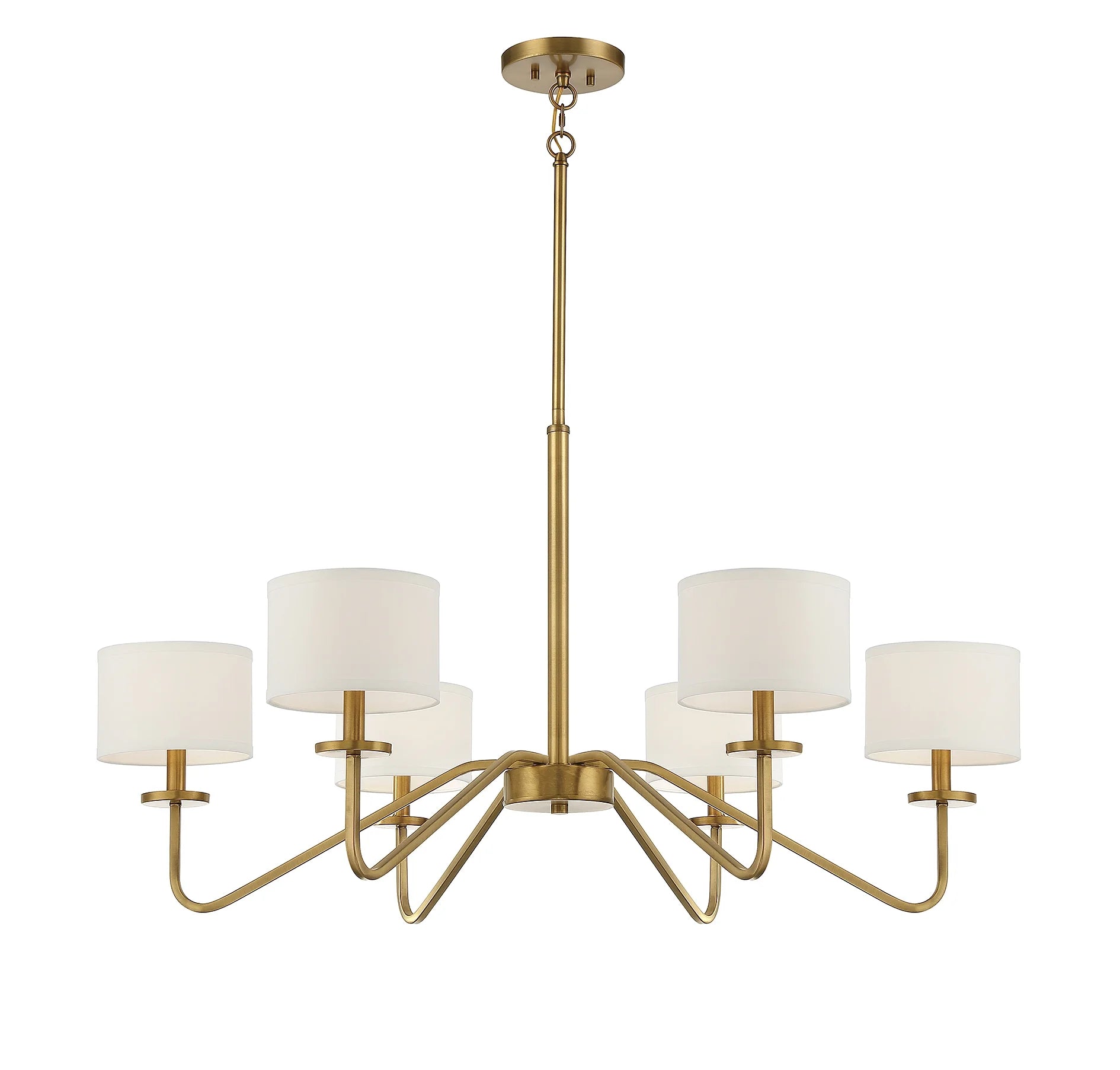 Trade Winds Lighting 6-Light Chandelier In Matte Black