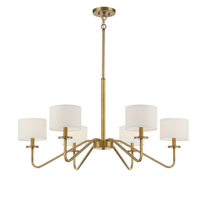 Trade Winds Lighting 6-Light Chandelier In Matte Black