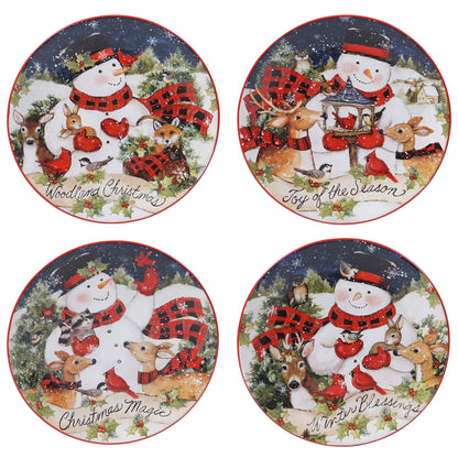 Certified International Magic Of Christmas Snowman 16-piece Dinnerware Set, Service for 4
