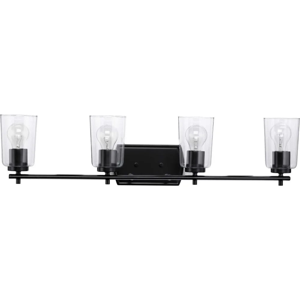 P300157-009-Progress Lighting-Adley - 4 Light - Cylinder Shade in New Traditional and Transitional and Traditional style - 32 Inches wide by 7.63
