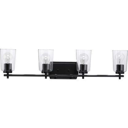 P300157-009-Progress Lighting-Adley - 4 Light - Cylinder Shade in New Traditional and Transitional and Traditional style - 32 Inches wide by 7.63