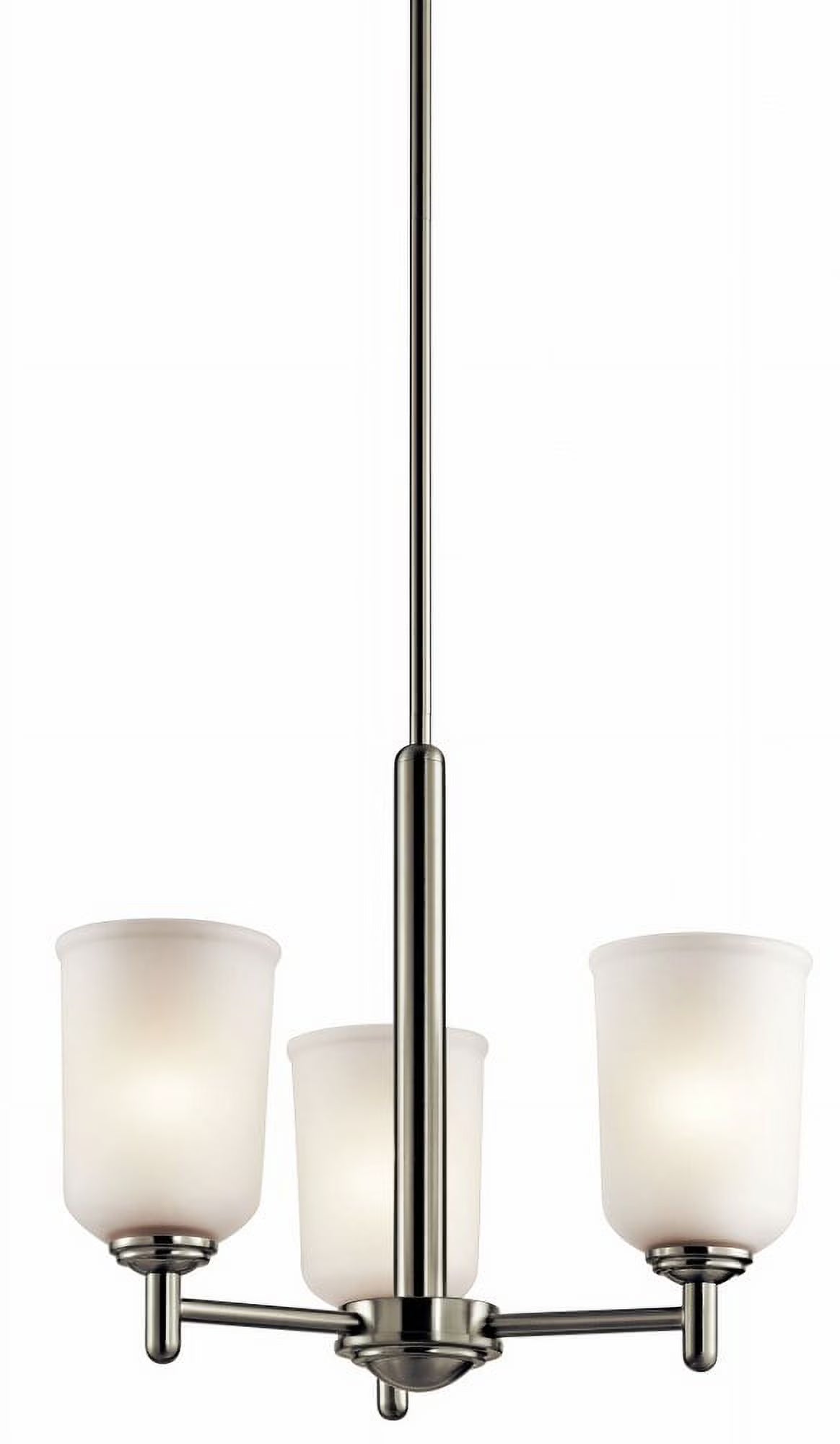 43670BK-Kichler Lighting-Shailene - 3 light Mini Chandelier - 17.5 inches wide-Black Finish -Traditional Installation