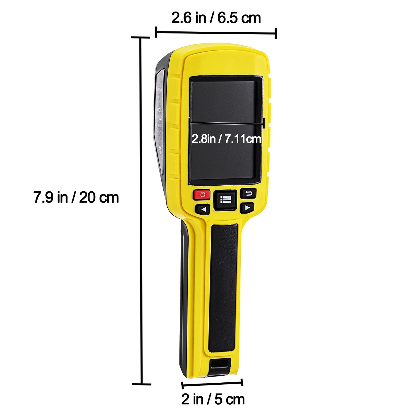 KFFKFF Thermal Imaging Camera, 60x60 (3600 Pixels) IR Resolution Infrared Camera with 2.8" Color Display Screen, Built-in SD Card and Li-ion Battery, for HVAC, Electrical System Automatic Detect
