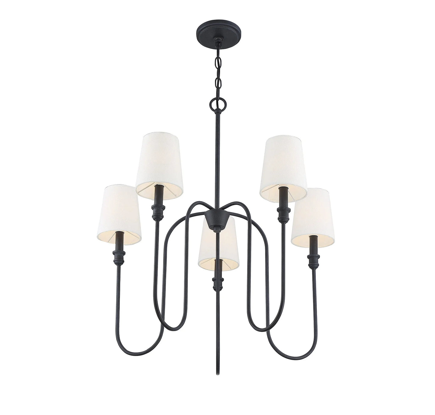 Trade Winds Lighting 5-Light Chandelier In Aged Iron