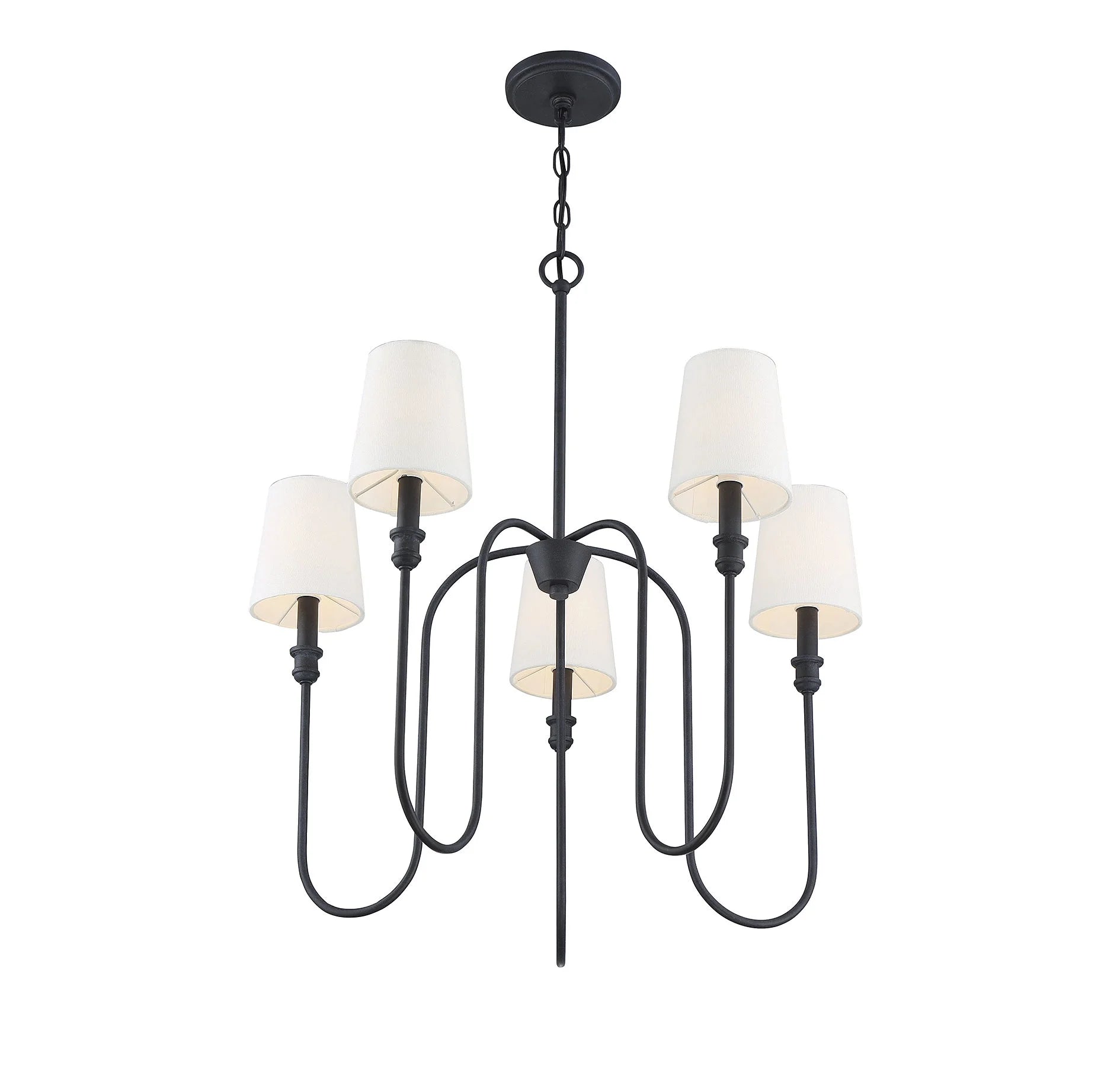 Trade Winds Lighting 5-Light Chandelier In Aged Iron