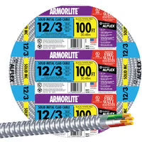 1PC Southwire 12/3 Aluminum Armored Cable Electrical Wire