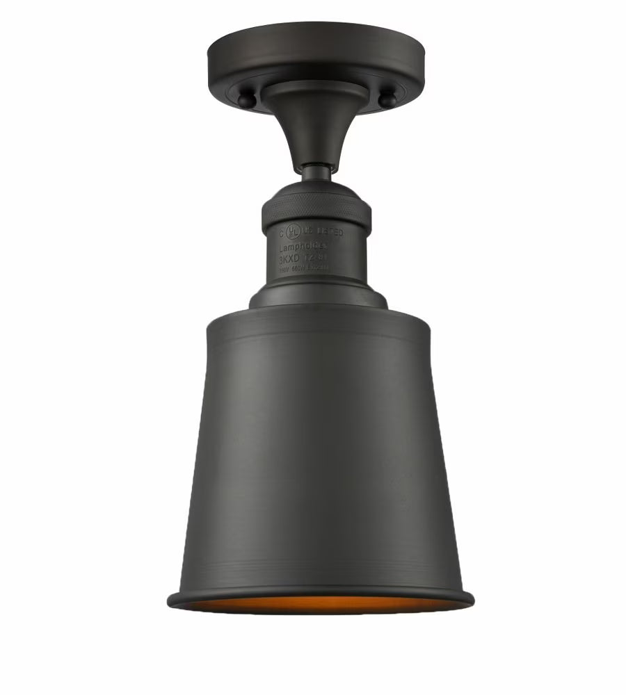 Innovations Lighting - Addison - 1 Light Semi-Flush Mount In Traditional Style-9