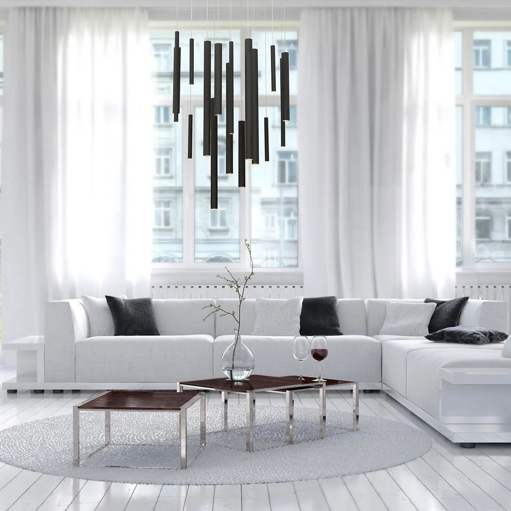 Chandelier 18 Light-Antique Brass Gold Finish Eurofase Lighting 31445-038