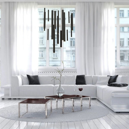Chandelier 18 Light-Antique Brass Gold Finish Eurofase Lighting 31445-038