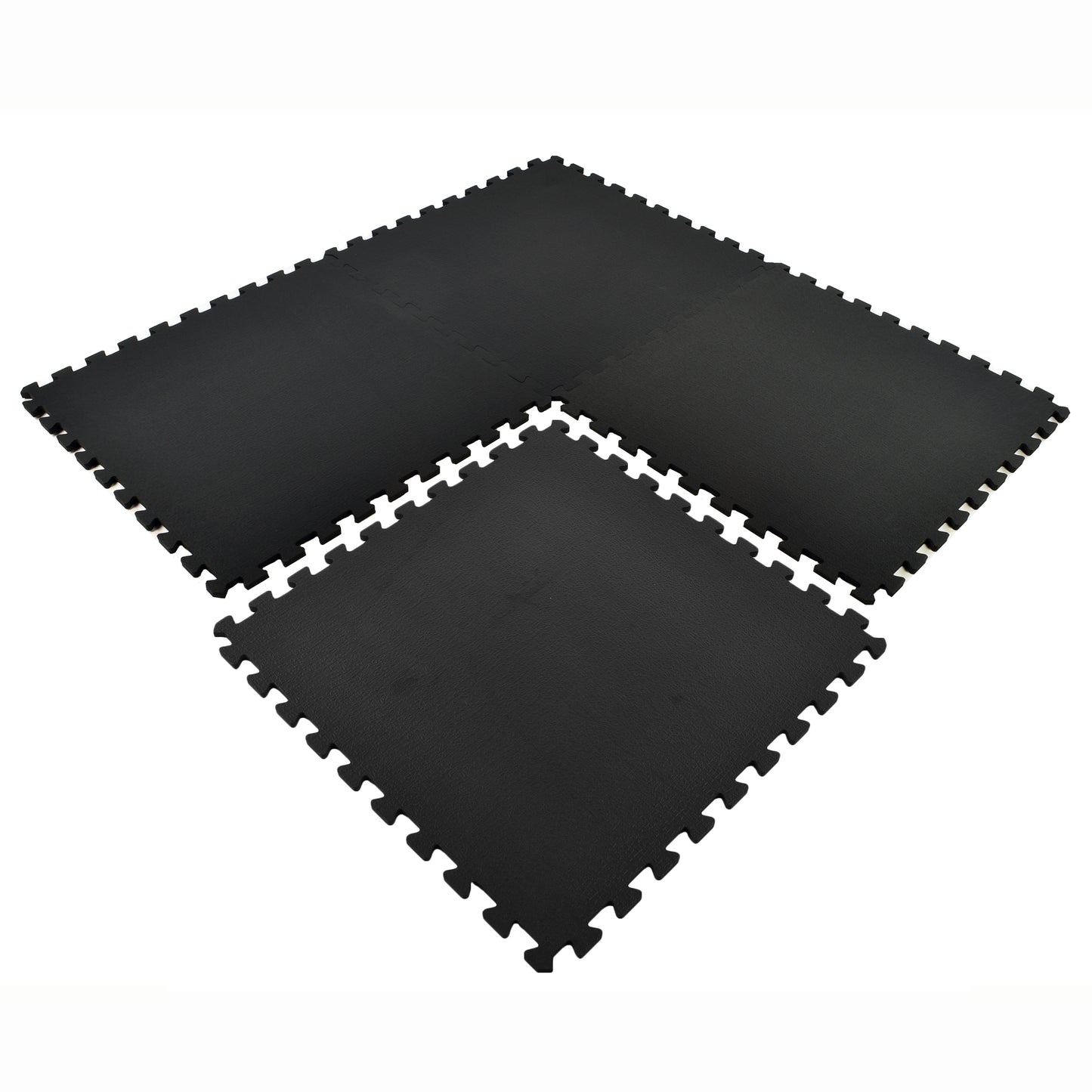 Greatmats Sport Plus Designer 10 mm Interlocking High Density Foam Tiles Black 25 Pack 2 ft. x 2 ft.