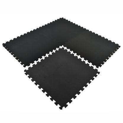 Greatmats Sport Plus Designer 10 mm Interlocking High Density Foam Tiles Black 25 Pack 2 ft. x 2 ft.