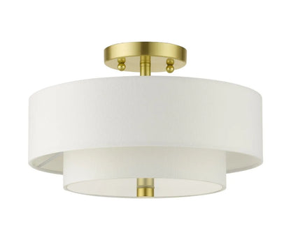 Livex Lighting Claremont Ceiling Mount in Brushed Nickel