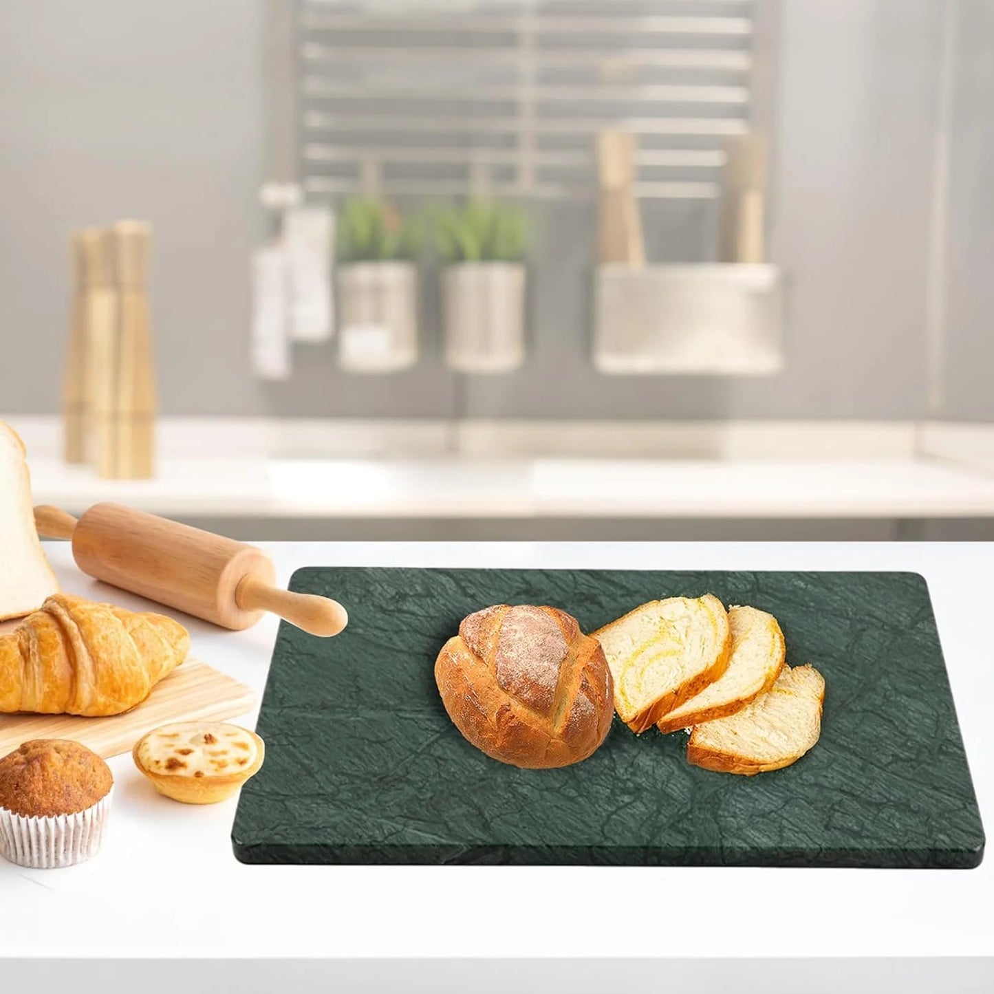 Marble Cutting Board, Marble Cheese Board, Personalized Charcuterie Board, Christmas and Wedding Gift for Couples,16x16 Inch, 1 Piece