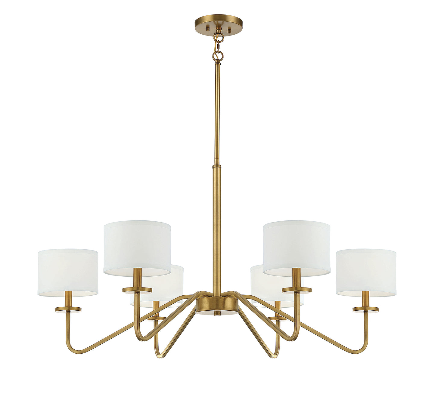 Trade Winds Lighting 6-Light Chandelier In Matte Black