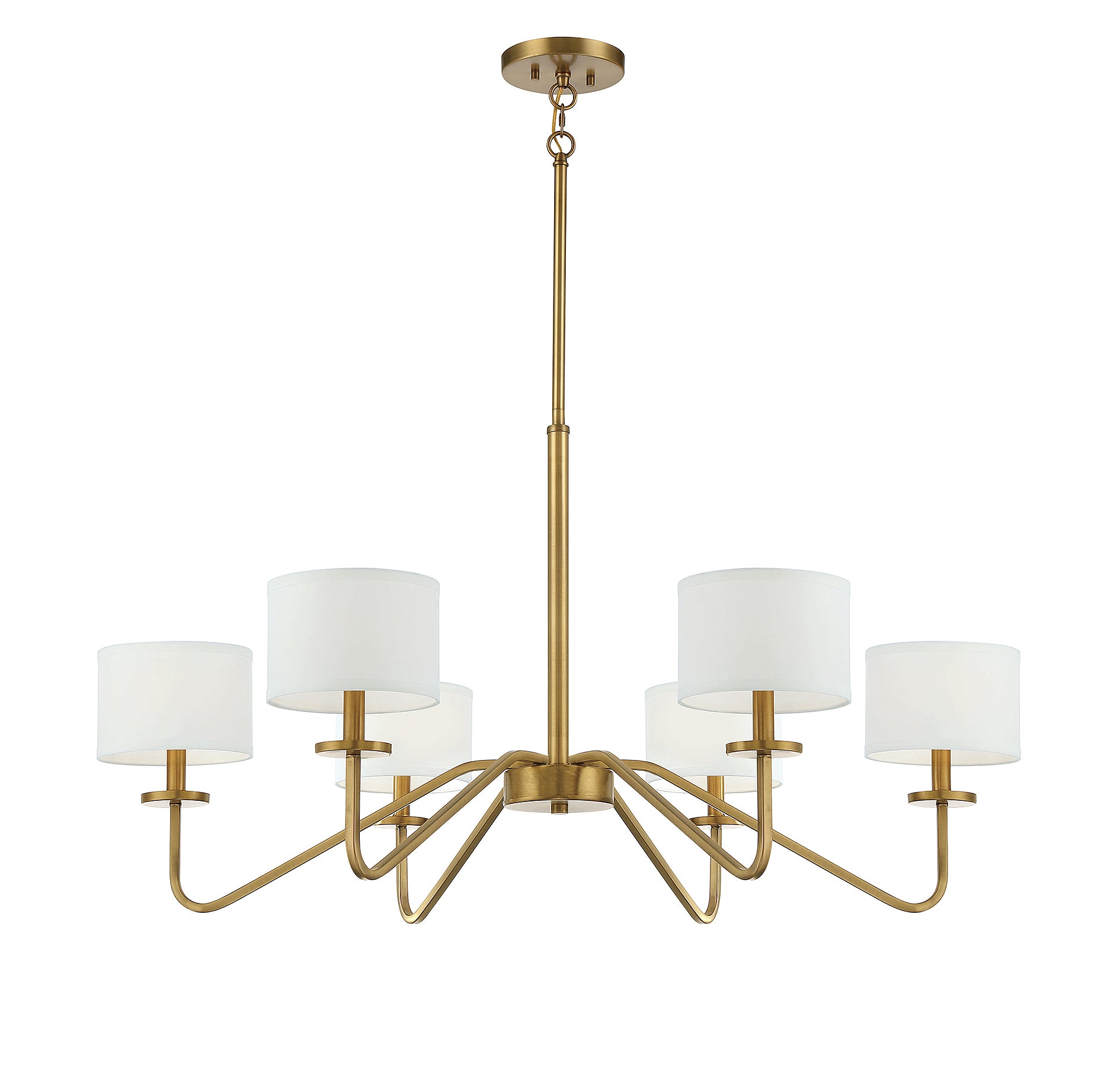 Trade Winds Lighting 6-Light Chandelier In Matte Black