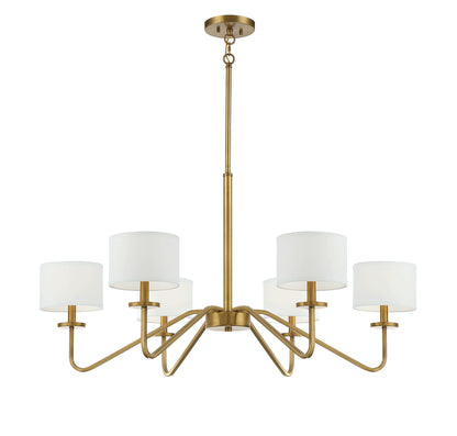 Trade Winds Lighting 6-Light Chandelier In Matte Black