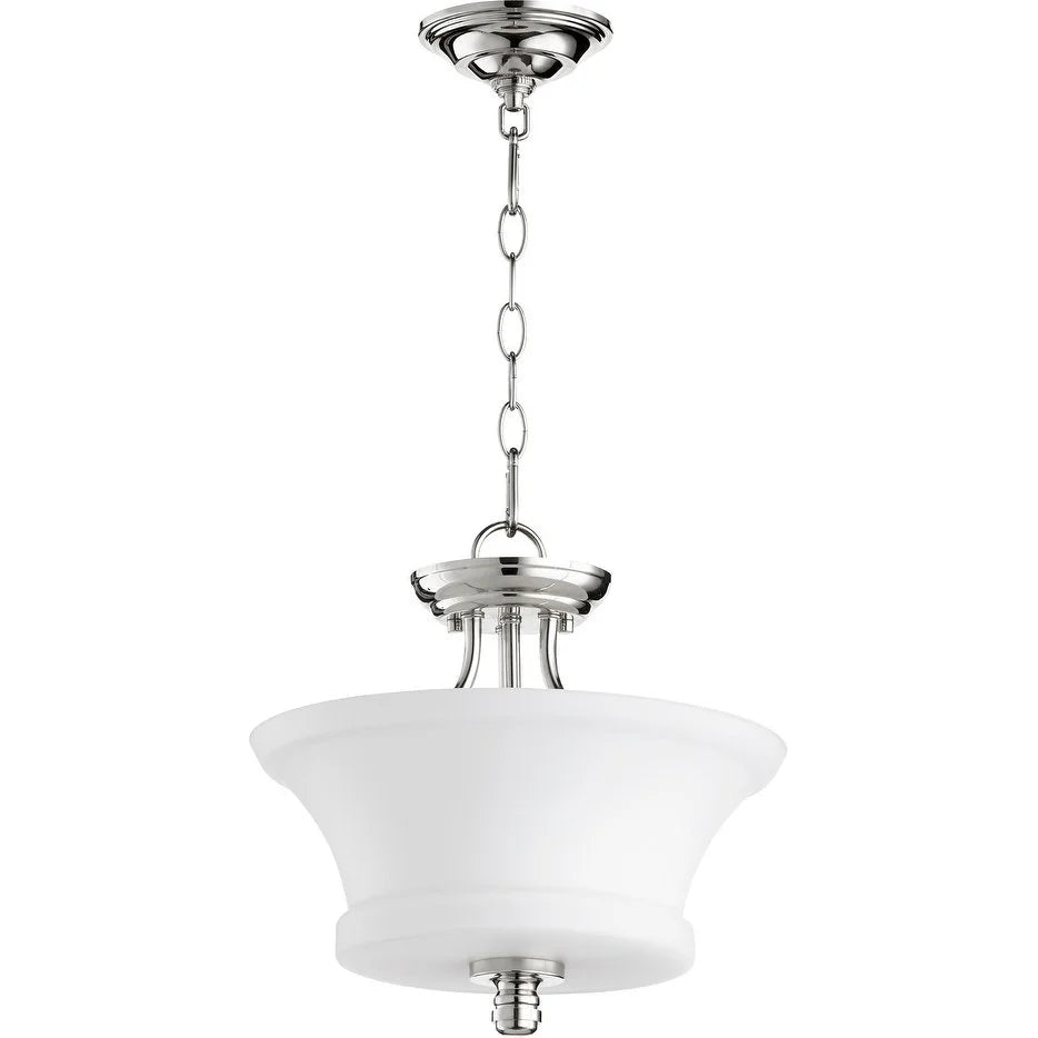 2922-13-86-Quorum Lighting-Rossington - 2 Light Dual Mount Pendant in Quorum Home Collection style - 13 inches wide by 13.5 inches high-Oiled Bronze